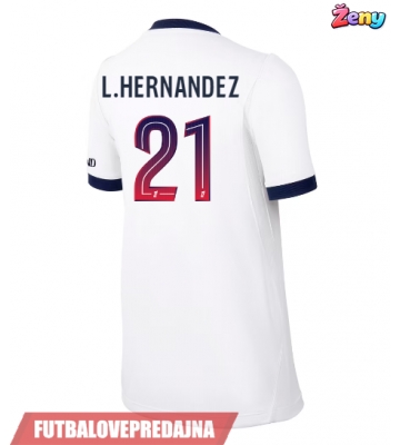 Lacne Ženy Futbalové dres Paris Saint-Germain Lucas Hernandez #21 2026-27 Krátky Rukáv - Preč